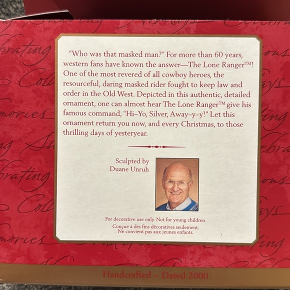 Hallmark The Lone Ranger ornament dated 2000 - Picture 4 of 4